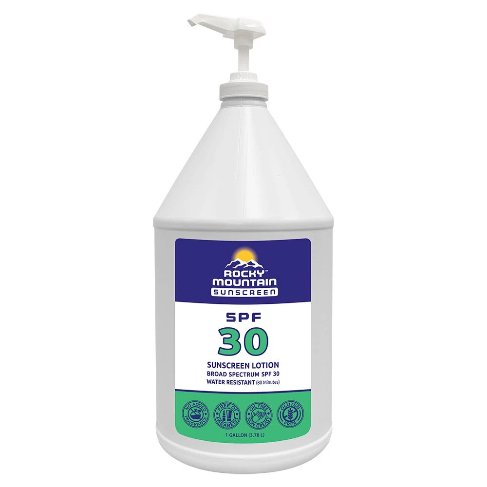 Rocky Mountain Gallon Pump Sunscreen SPF 30 1 Rocky Mountain Gallon Pump Sunscreen SPF 30
