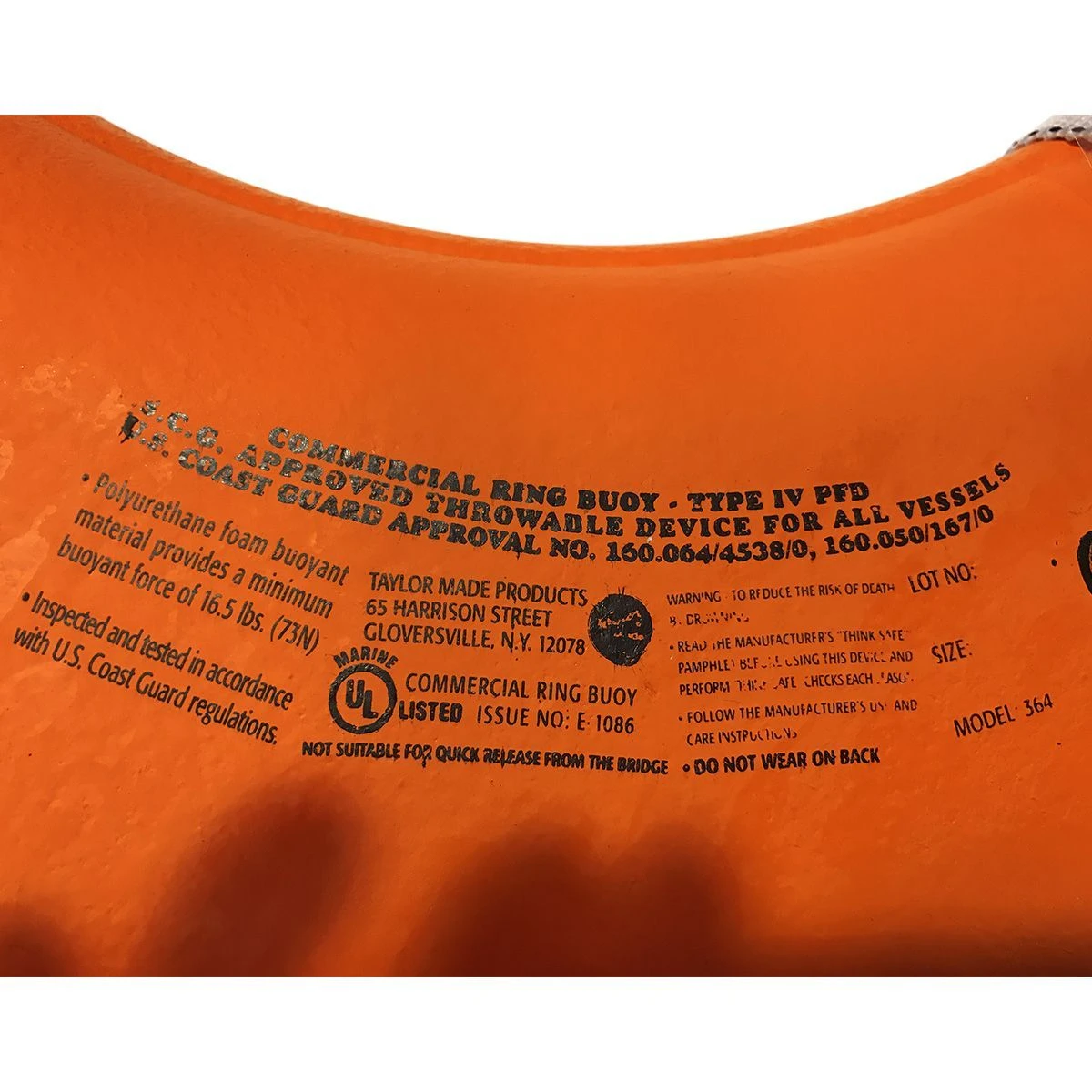 20" USCG Ring Buoy 2 20" USCG Ring Buoy - Image 2