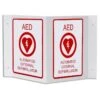 AED V-Shaped Wall Sign