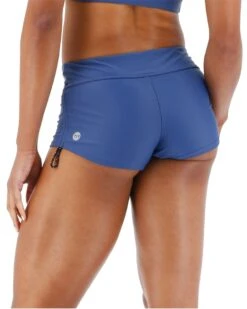 TYR Solid Della Boyshort -The Ocean Motion bsol7a solid della boyshort slate 3