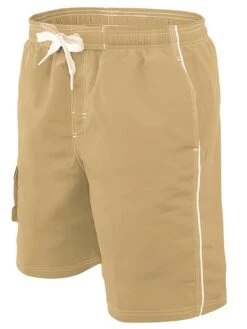 RISE Solid Male Flex Short -The Ocean Motion lgs30s front khaki