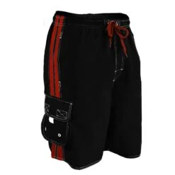 RISE Solid Splice Board Short 7 RISE Solid Splice Board Short -The Ocean Motion lgs45 front black