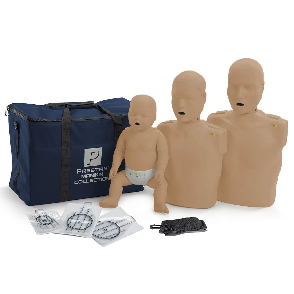 Prestan Professional Collection-(1 Child/1 Infant/1 Adult With CPR & 10 Face Shields) 2 Prestan Professional Collection-(1 Child/1 Infant/1 Adult With CPR & 10 Face Shields) - Image 2