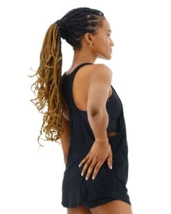 TYR Solid Madison 2 In 1 Tank -The Ocean Motion tmaso7a solid madison 2in1 tank black 2 4