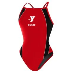 YMCA Guard Splice H-Back 10 YMCA Guard Splice H-Back -The Ocean Motion ymcalgs16 1 front red black nologo