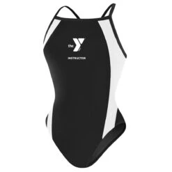 YMCA Instructor Splice H-Back 9 YMCA Instructor Splice H-Back -The Ocean Motion ymcalgs16 2 front black white2 2