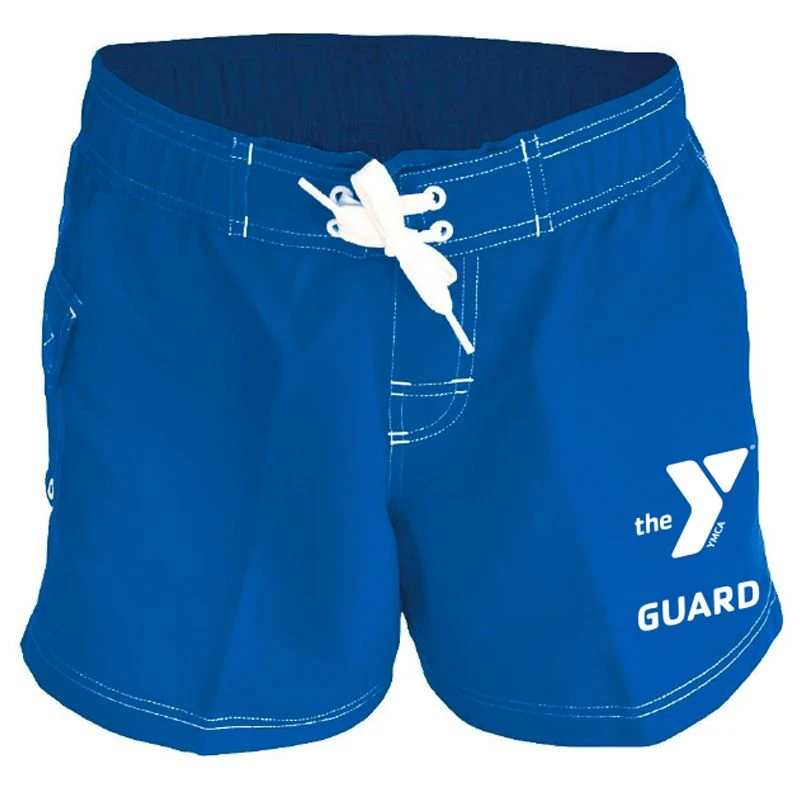 YMCA Guard Female 5" Inseam Poly Short 2 YMCA Guard Female 5" Inseam Poly Short - Image 2