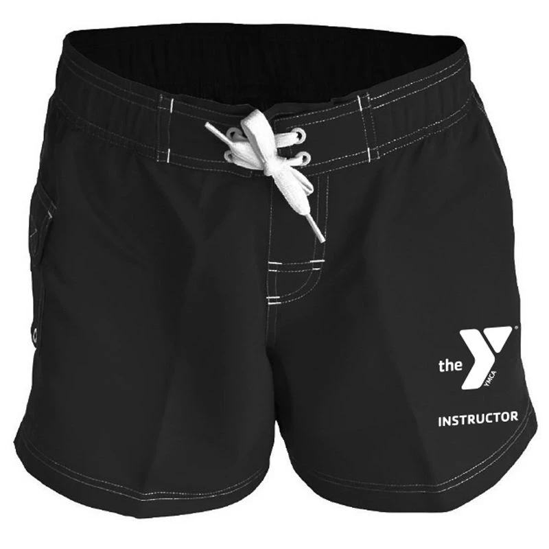 YMCA Instructor Female 5" Inseam Poly Short 4 YMCA Instructor Female 5" Inseam Poly Short - Image 4
