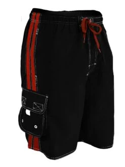 YMCA Instructor Splice Board Short -The Ocean Motion ymcalgs45 2 front right black red